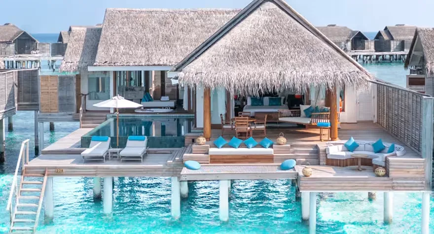 Sunset Over Water Pool Villa