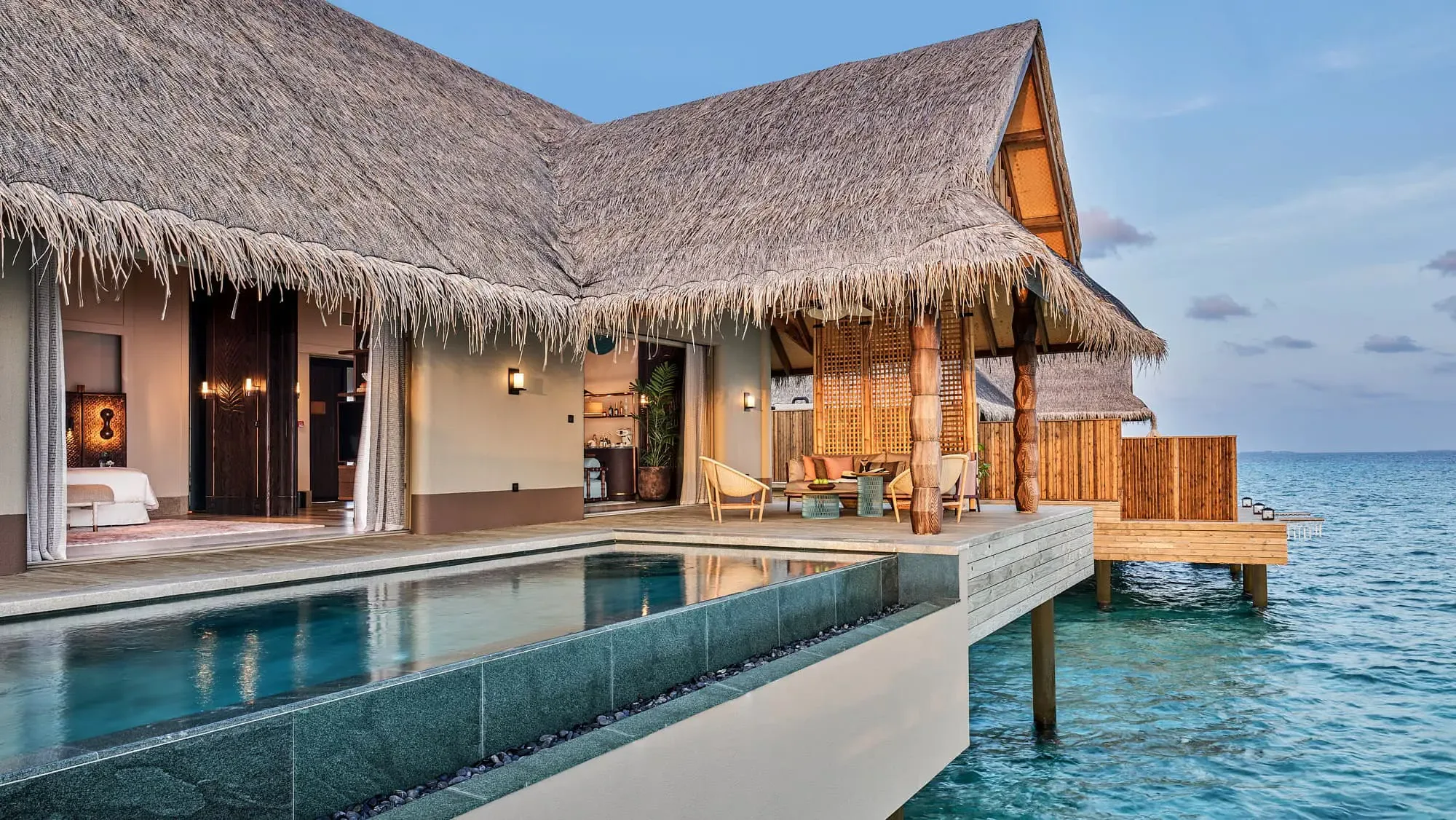 Luxury Sunset Water Villa with Pool
