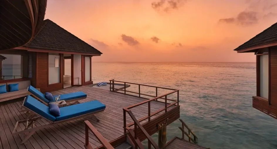 Sunset Over Water Villa