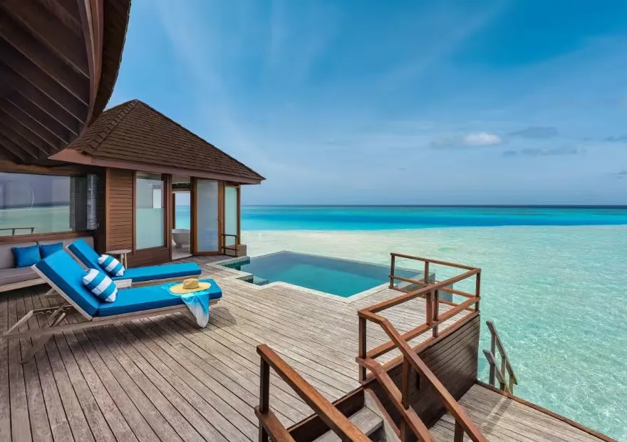 Sunset Over Water Pool Villa